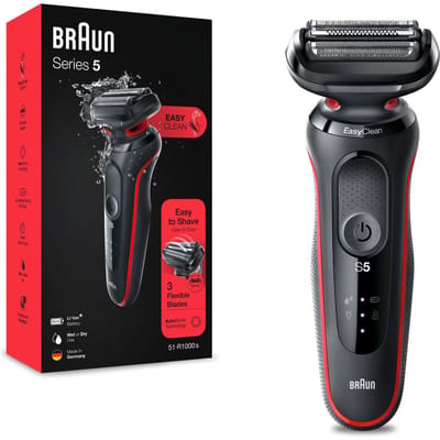Braun Series 5 51-R1000s Elektrisch Scheerapparaat - Elektrisch Scheerapparaat voor Mannen - Scheren - Scheerapparaat - Scheerapparaat voor Mannen - Rood