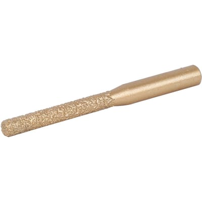 Diamant Freesbits Goudgesoldeerd Rechte Schacht voor Kwartssteen Marmer Naadmes 6.35 x 5 x 65mm