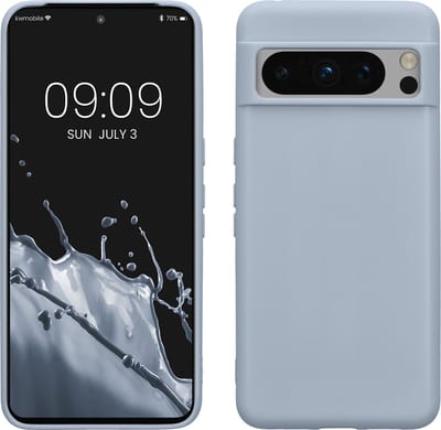 kwmobile telefoonhoesje geschikt voor Google Pixel 8 Pro - Hoesje voor smartphone - Back cover in mat lichtblauw