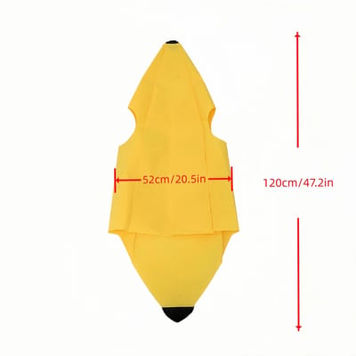 Volwassenen Kinderen Unisex Grappig Banaan Cosplay Kostuum Pak Geel Halloween Fruit Verkleedfeest Festival Dans Jurk Kostuum One Size yellow