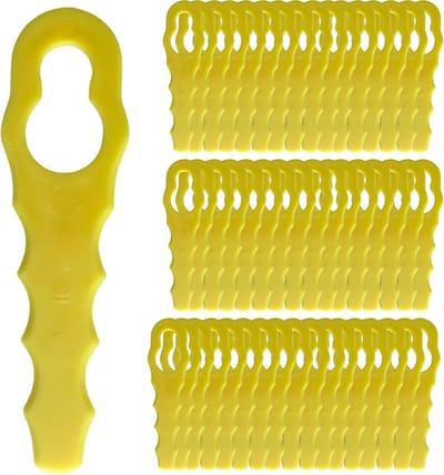 Reservemes RAC155 RAC157 RAC158 geschikt voor Ryobi Edge cutter dubbele kop Gekartelde messen - Pak van 50