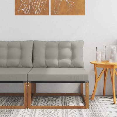vidaXL - Buiten - Midden - Sofa - Massief - Acacia - Hout - Naturel