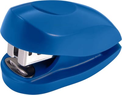 Compacte nietmachine met geïntegreerde nietjesverwijderaar - 20 Vel capaciteit - Blauw