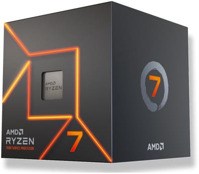 AMD Ryzen 7 7700 / 3.8 GHz processor - Box CPU - 8 kernen - 3.8 GHz - AMD AM5 - AMD Boxed (met koeler)