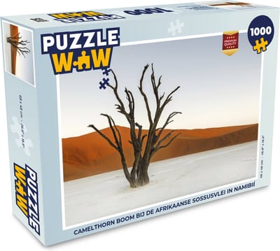 Puzzel Camelthorn boom bij de Afrikaanse Sossusvlei in Namibië - Legpuzzel - Puzzel 1000 stukjes volwassenen