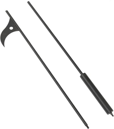 Haard Pook - Vuurkorf Tool - Open Haard Onderhoud - Extra Lange Lengte - 40 Inch - Zwart