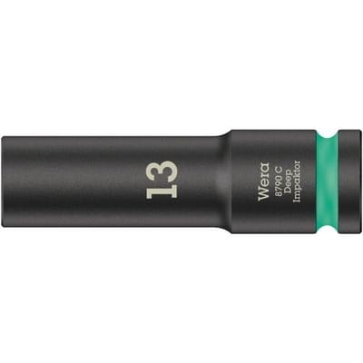 Wera 8790 C Impaktor Deep 05004830001 Inbus Dopsleutelinzetstuk 13 mm 1/2 13 mm 1/2 (12,5 mm)