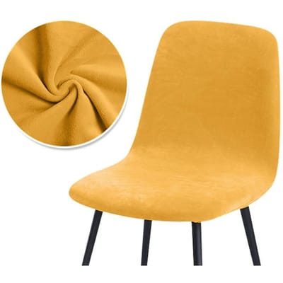 Hogere kwaliteit fluwelen stoelhoes 1/2/4/6 stuks rekbare stoelhoes voor eetkamer 2 soorten stoffen stoelhoes voor thuis 1 Piece