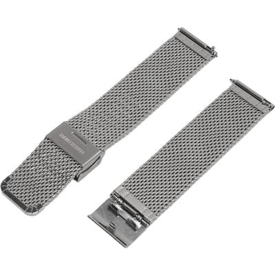 Bracelet de montre maille 20 mm à dégagement rapide étanche de luxe maille acier inoxydable pour DW argent argenté