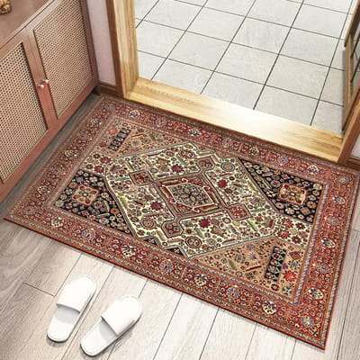 Deurmat Retro Stijl Perzisch Tapijt Voor Huisdecoratie Vloermat Voor Slaapkamer Beddeken Voor Studeerkamer Entree Vloermat 60x90cm 24x36inch