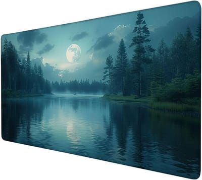Grote Muismat - Bureauonderlegger Mat - Comfortabel Werken - Waterdicht Machinewasbaar - 1000 x 500 mm - Blauw
