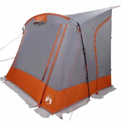 Velmio Bustent - Camper Luifel - Campertent - Zwart Oranje - Achterklep Tent - Inc Twee Deuren & Raam - Kampeertent voor Voertuig - 250 × 200 × 220 cm
