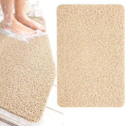 GLODI GOODS® Antislip badmat douchemat 40x60 cm - voor in de douche of bad – antislipmat waterdoorlatend - BEIGE