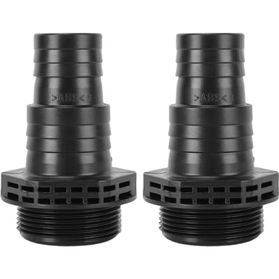 2 stuks Pompkoppelingen Geschikt voor SPS100 SPS75 SPS50 SPS25 32 38 mm ABS voor Zandpomp Zwembad Spa Vervangingsonderdelen Zwart gray