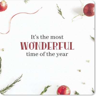 Muismat 20x20 cm - Mousepad Kerst - Winter - Quote - Muismatten - Kerst - Cadeau - Kerstcadeau voor mannen en voor vrouwen