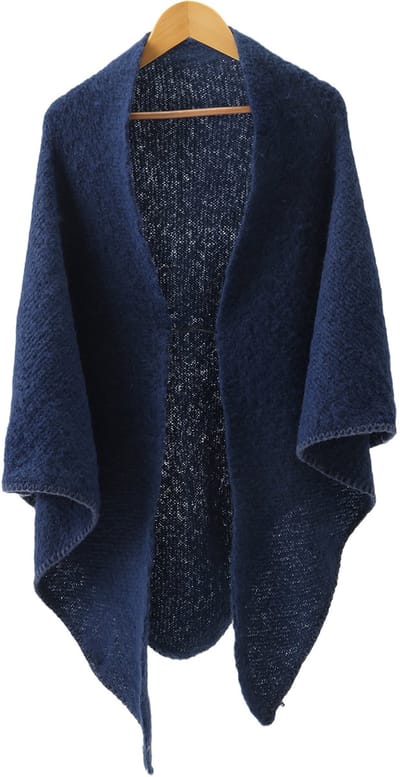 Emilie scarves - sjaal - wintersjaal - driehoek - donkerblauw