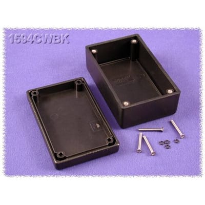 Hammond Electronics 1594CWBK Universele behuizing 105 x 66 x 45 ABS Zwart 1 stuk(s)