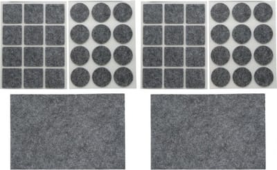 Benson Meubelvilt - 50x stuks - grijs - vilt - 3 formaten - anti kras vilt