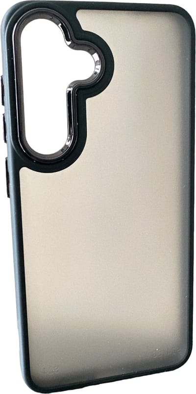 Backcover Military - Geschikt voor: Samsung Galaxy S24 -Stevige Case met Soft TPU-bumperranden - Zwart