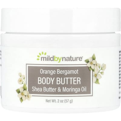 Mild By Nature, Beurre corporel à l'orange et à la bergamote, 57 g (57g) white