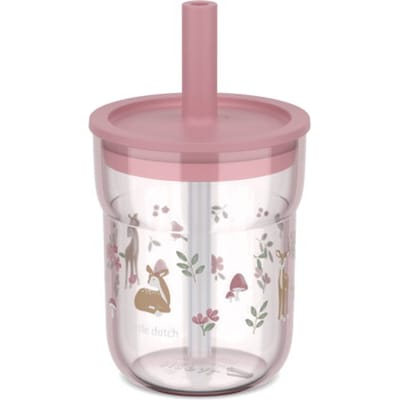 Mepal Mio Kinderbeker met rietje Little Dutch - 250 ml - Makkelijk vast te houden - Kinderservies - Fairy Garden