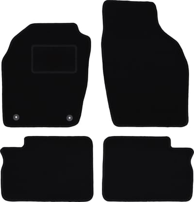 Zwarte veloursmatten voor: Opel Agila A hatchback (2000-2007)