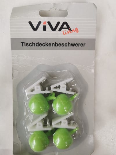 Tafelkleedgewichtjes Appel 4stuks