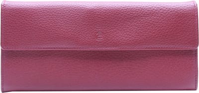 Esquire Leren Portemonnee Deer Ladies Purse Red Donkerrood