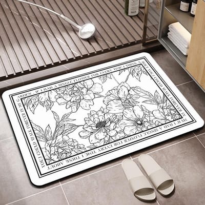 Nieuwe Chinese Diatomeeënaarde Zachte Vloermat Badkamer Toilet Antislipmat Badkamer Deurdrempel Om Water Te Absorberen Sneldrogend Tapijt 40 * 60CM