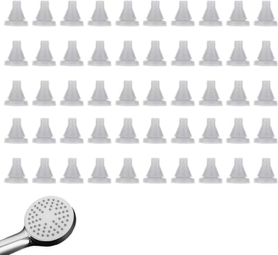 50 Stuks Silicone Spuitmondjes voor Douchekop - Vervangende Nozzles, Rond, Waterbesparend en Duurzaam
