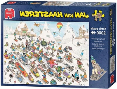 Jubileum Puzzel - Legpuzzel Jan van Haasteren - Ontspannen Vrije Tijd - 10 Jaar Jubileum Editie - 1000 Stukjes - Meerkleurig