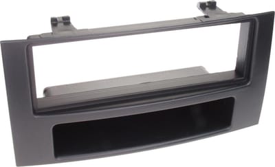 1-DIN Paneel geschikt voor met aflegbakje. Volkswagen Touareg / Mulivan/ T5 Transporter/ Caravelle Kleur: Zwart