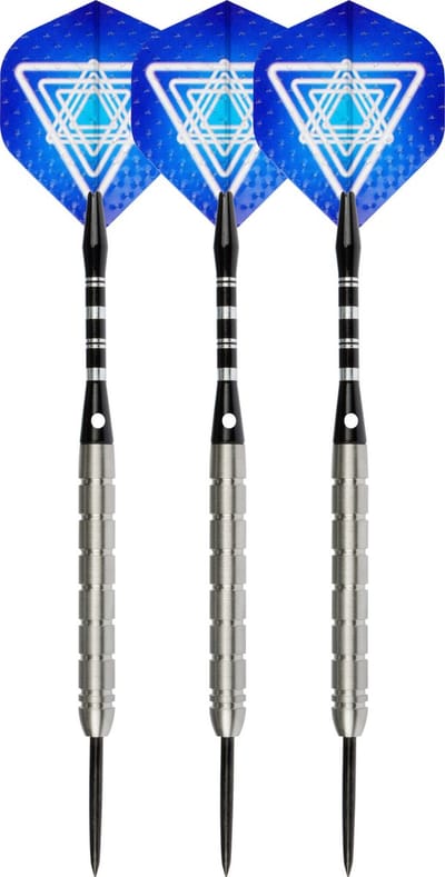 Faver Dartpijlenset 85% Tungsten - Complete Set - Blauw – 22 gram - 6 Flights