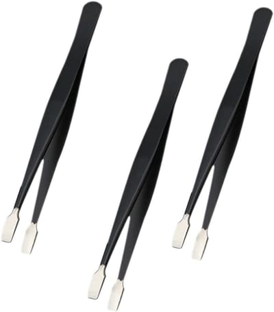 Pincet Set - Precisie Tangen - Hobby Knutselen - Roestvrij Staal - 12cm Lengte - Zwart