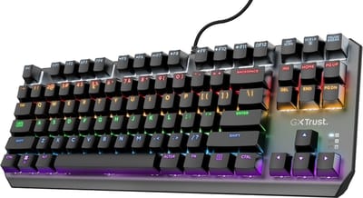 Trust GXT 834 Callaz - Bedraad Gaming Toetsenbord - Mechanisch - TKL - Qwerty - Zwart