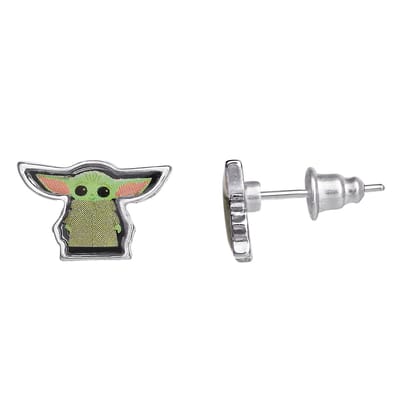 Disney's The Mandalorian Grogu The Child green and black Earring and Pendant Set