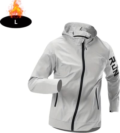 Livano Windjas Heren - Parka - Lente & Herfst - Jas - Volwassen - Windjack - Windbreaker - Outdoor - Zilvergrijs - L