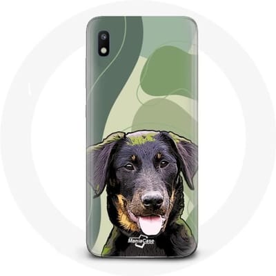 Hoesje voor Samsung Galaxy A10 Beauceron Zwart hondenras zwart