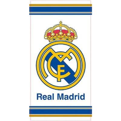 Real Madrid C.F. Strandlaken - 70x140 cm - Wit