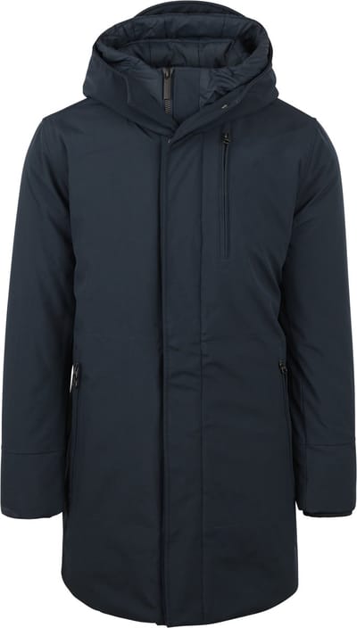 KnowledgeCotton Apparel Climate Shell Jas Navy - Maat XL - Heren - Winterjassen