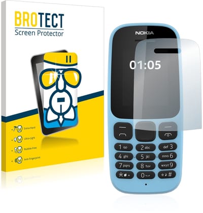 Screenprotector voor Nokia 105 2019 Beschermglas transparant