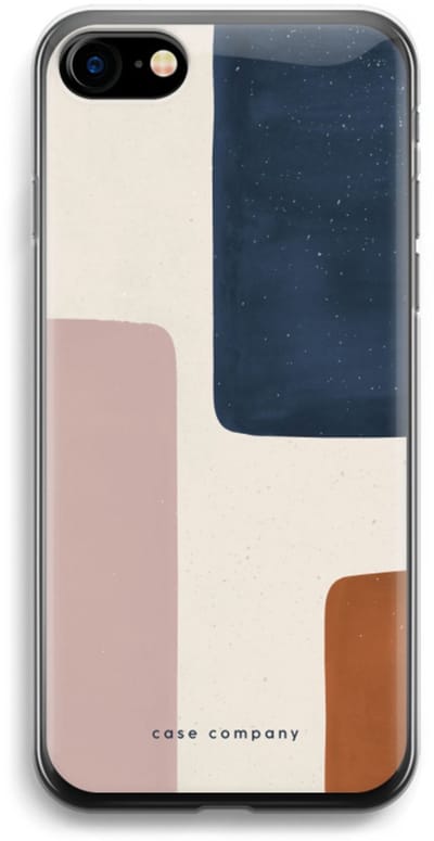 Case Company® - Hoesje geschikt voor iPhone SE 2020 hoesje - Geo #5 - Soft Cover Telefoonhoesje - Bescherming aan alle Kanten en Schermrand