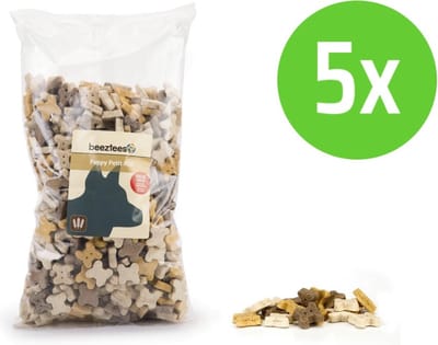 Beeztees Puppy Petit Mix - hondenkoekjes - 1400 gram - 5 verpakkingen