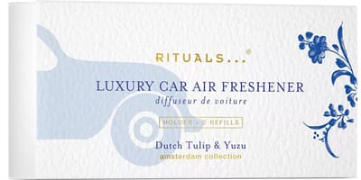 Rituals - Amsterdam Car Perfume Holder + 2 x Refill - Autogeur en 2 x navulling - Rituals Auto Parfum + Rituals cadeauverpakking