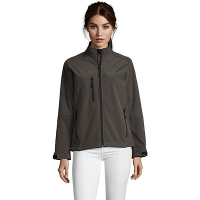 SOLS Dames/Dames Roxy Soft Shell Jas (Houtskool Grijs Effen)