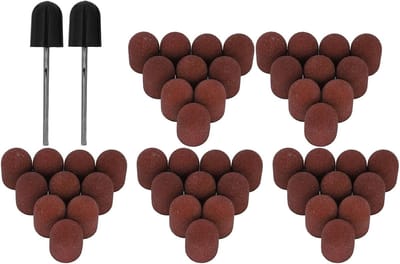 50 Stuks Schuurcaps voor Nagelknipper, 120# Schuurmoffen, 15x10mm Accessoires voor Nagelverzorging en Vijlwerk