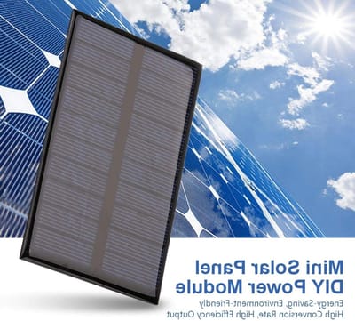 Zonnepaneel - Mini Paneel - Energie Opwekken - Hoge Conversie - 110x69mm - Zwart