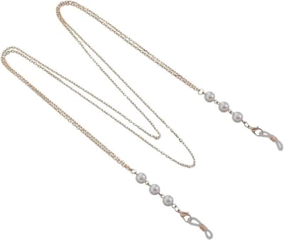 Brillenketting - Ketting met kralen - Bril dragen - Stijlvol en functioneel - 70 cm - Goudkleurig