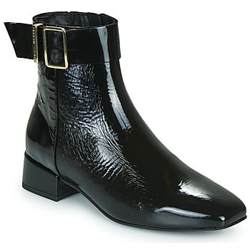 Laarzen Tommy Hilfiger PATENT SQUARE TOE MID HEEL BOOT