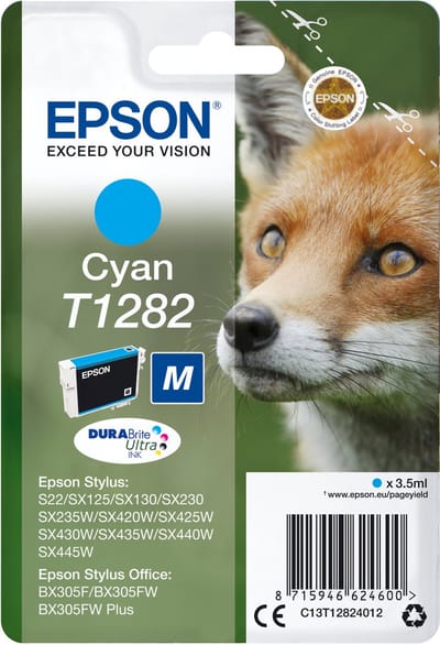 Original Ink Cartridge Epson C13T12824022 Dark blue